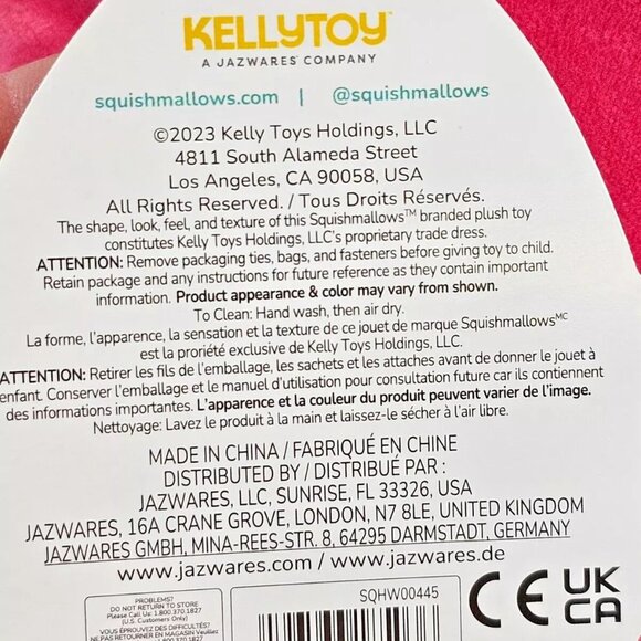Squishmallow‎ KellyToy Ditka Pink Winking Witch BeWitched Girl 15" Plush 1401-2 - Picture 6 of 10